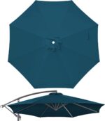 10 ft Replacement Canopy, 8-Rib 300D Polyester Cover for Patio Umbrellas