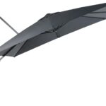  10 x 10 ft Square Cantilever Replacement Canopy, 8-Rib 230 GSM Polyester Cover - Storm Grey