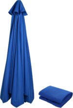10 ft Replacement Canopy, Polyester Cover for 6-Rib or 8-Rib Patio Umbrellas - Tan / (6 Ribs)