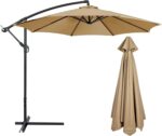 10 ft Replacement Canopy, Polyester Cover for 6-Rib or 8-Rib Patio Umbrellas