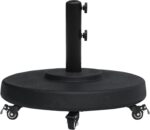 Heavy Duty Round Patio Umbrella Base, Cement-Filled Stand for 1.3–1.9 in Poles