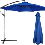  10 ft Replacement Canopy, Polyester Cover for 6-Rib or 8-Rib Patio Umbrellas - Navy blue / (8 Ribs)