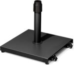 45 lb Patio Umbrella Base with Wheels, Pre-Filled Concrete Stand for 6–12 ft Umbrellas