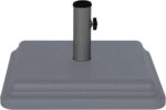40 lb Patio Table Umbrella Base, Weighted Polymer Stand for Outdoor Dining Areas