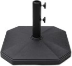 Heavy Duty Round Patio Umbrella Base, Cement-Filled Stand for 1.3–1.9 in Poles