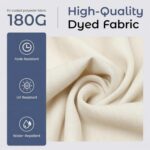 15 ft Replacement Canopy, 12-Rib Polyester Top Cover for Double-Sided Patio Umbrellas - Red