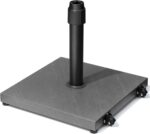 45 lb Patio Umbrella Base with Wheels, Pre-Filled Concrete Stand for 6–12 ft Umbrellas