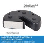 Canopy Weight Set, 4-Piece Prefilled HDPE Weights with Carry Strap for Tents and Patio Umbrellas - 20LB
