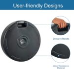 Round Fillable Patio Umbrella Base, Water or Sand Stand for 6–10 ft Umbrellas
