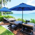 10 ft Replacement Canopy, Polyester Cover for 6-Rib or 8-Rib Patio Umbrellas - Agate Green / (6 Ribs)