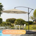 10 ft Replacement Canopy, 8-Rib 300D Polyester Cover for Patio Umbrellas