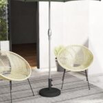 Heavy Duty Round Patio Umbrella Base, Cement-Filled Stand for 1.3–1.9 in Poles